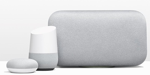 圖3 Google於2017年推出標榜高品質音效的Google Home Max以及較低單價的Google Home Mini。 圖片來源:Google