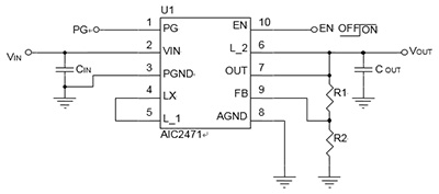 圖3　AIC2471應用電路